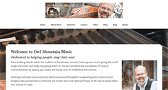 Desktop Screenshot of owlmountainmusic.com
